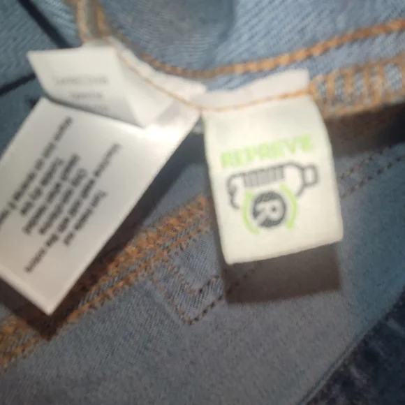 Lane Bryant Long Denim Jean Jacket Trench Coat Style Sz 14 - Picture 11 of 12